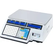 Торговые весы CAS CL5000J-IB с печатью этикеток, памятью и алфавитно-числовым дисплеем